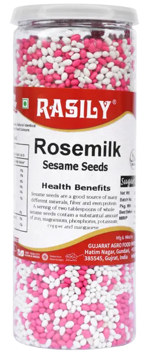 Rasily Rosemilk Sesame Seeds Mukhwas Can uploaded by Rasily supari mukhwas & confectione on 5/30/2023