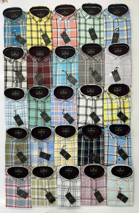 Men's Oxford Checks Shirts for Wholesale Contact: uploaded by business on 5/30/2023