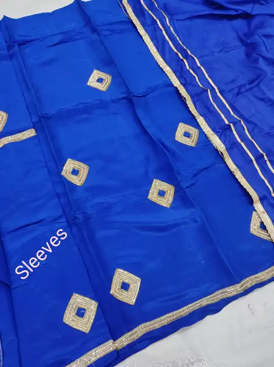 Upada silk suit with  cinon dupatta  uploaded by Manish sales on 5/30/2023