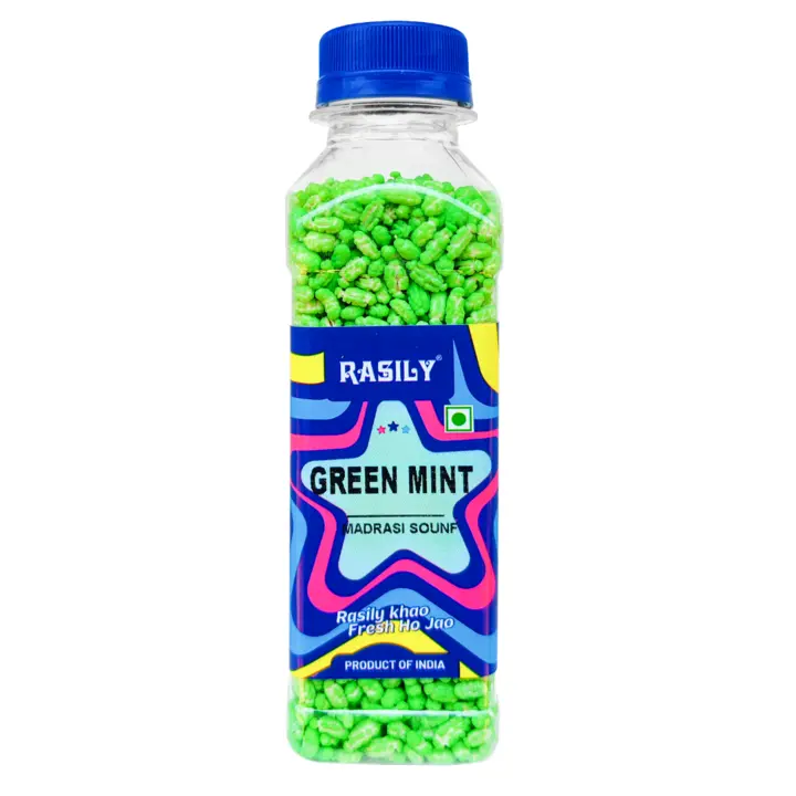 Rasily Green Mint Madrasi Sounf Mouth Freshener Travel Pack uploaded by Rasily supari mukhwas & confectione on 5/30/2023