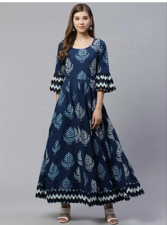 Rayon with foil print dress  uploaded by 🪷मनोहारी टेक्सटाइल🪷 on 5/30/2023
