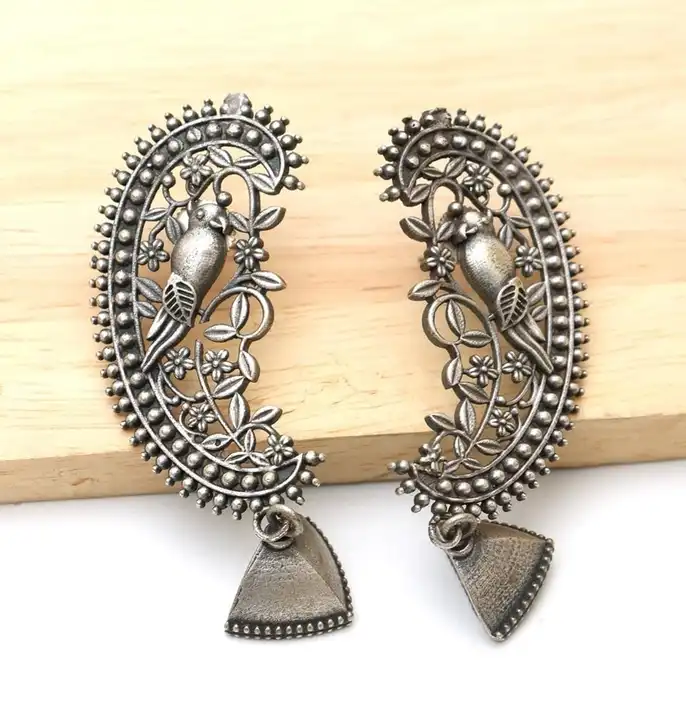Silverlookalike earrings  uploaded by Deepsha Jewellery on 5/30/2023