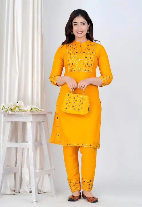 Kurti Pant with Bag uploaded by Women clothing on 5/12/2024