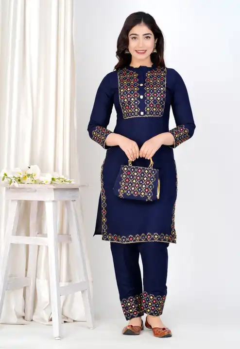 Kurti Pant with Bag uploaded by Women clothing on 5/26/2024