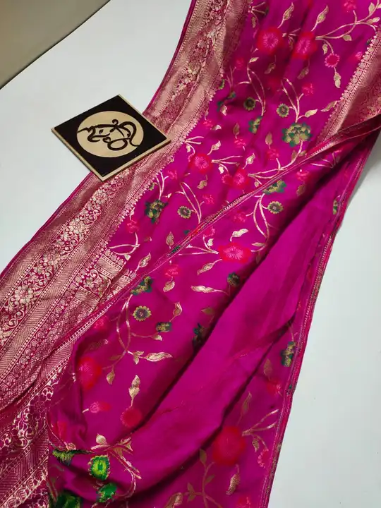 Banarasi daeyble warm silk soft smooth saree  uploaded by Zainab fashion on 5/30/2023