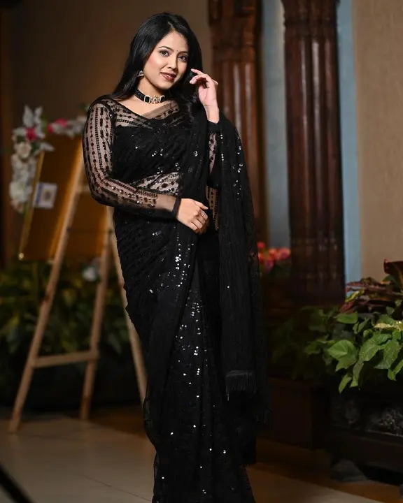 Party wear trendy saree uploaded by pink Rose fashion Store  on 5/30/2023