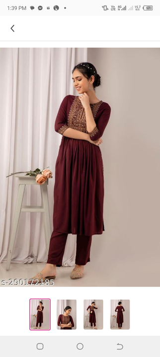 Nayra cut kurti pent set uploaded by business on 5/30/2023
