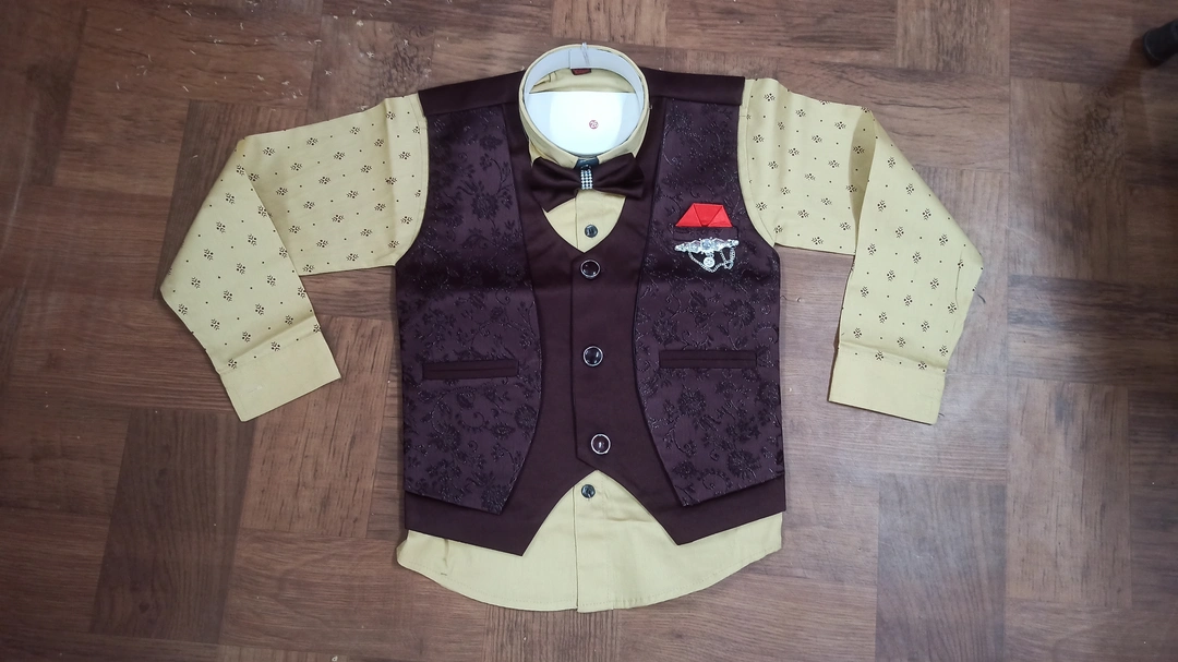 3 piece koti baba suit uploaded by Readymade garments manufacturer on 5/30/2023
