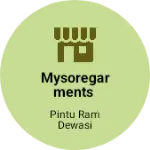 Business logo of MysoreGarments