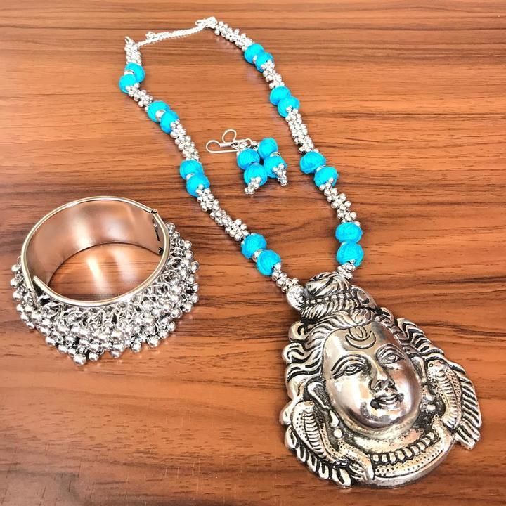 🥳 *Festival Offer-* 🥳

*460 ₹ Per Set*

*Lord Shiva Ghungru Colorful Long Necklace
Q With Matching uploaded by Sp collection on 3/12/2021