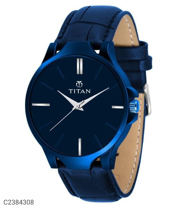 Mens analog leather watch uploaded by SHAIKH ONLINE STORE on 5/30/2023