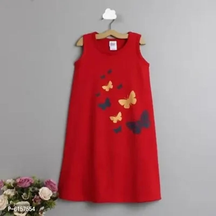 Stylish Cotton Printed Dresses For Girls  uploaded by Udaan on 5/30/2023