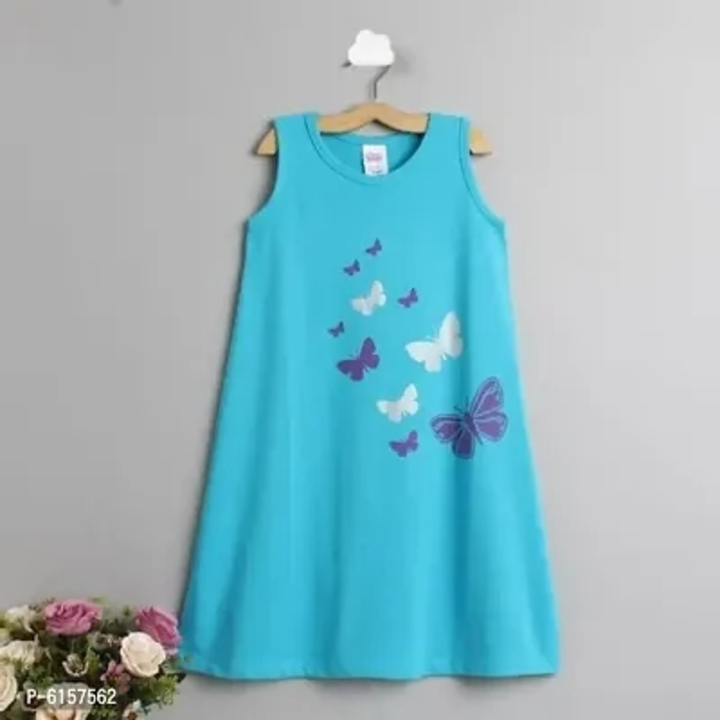 Stylish Cotton Printed Dresses For Girls  uploaded by Udaan on 5/30/2023