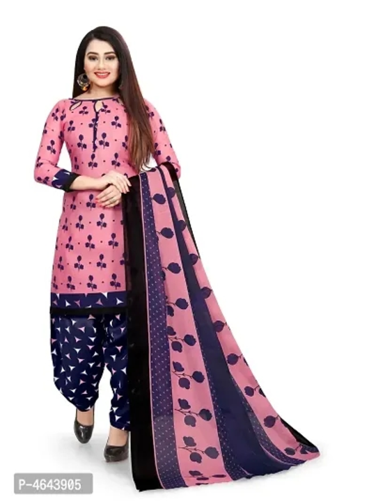 Beautiful Cotton Printed Dress Material With Dupatta  uploaded by Udaan on 5/30/2023
