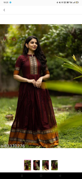 Post image Fancy Slub Cotton Gown For Women

Size: 
S
M
L
XL
2XL
3XL
4XL
5XL
6XL

 Fabric:  Cotton

 Pack Of:  Single

 Type:  Stitched

 Design Type:  Indo-western

 Occasion:  Casual

Fancy Slub Cotton Gown For Women