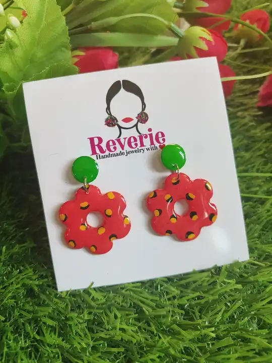 Resin earrings  uploaded by Reverie Handmade Jewelry on 5/31/2024