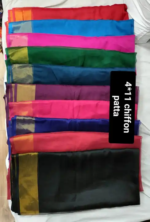 Chinnon patta sarees cut 5.5 uploaded by business on 5/30/2023