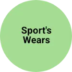 Business logo of Sport's wears