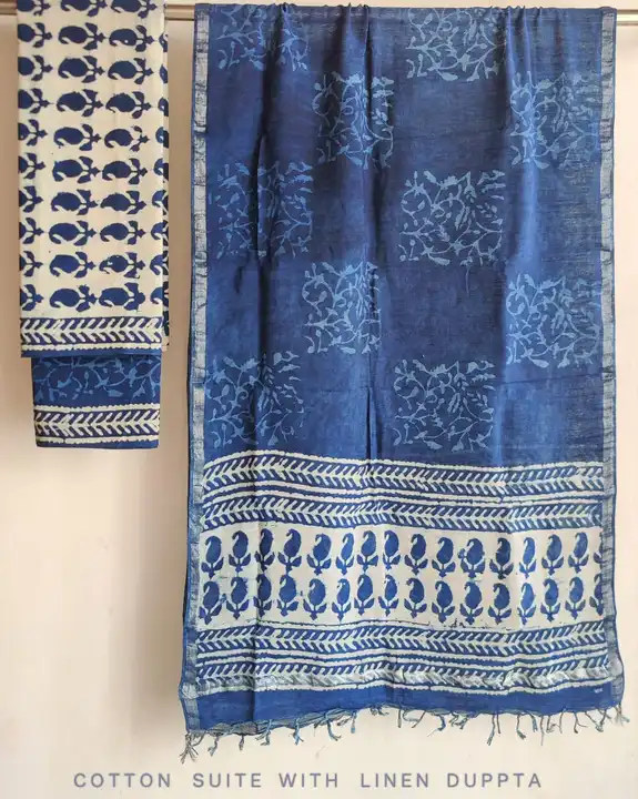 Bagru print pure cotton suit uploaded by Shree nagpur handloom factory on 5/31/2023