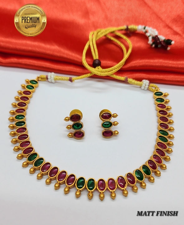 MATT NECKLACE  uploaded by SRI RAGHU GOLD COVERING WORKS on 5/31/2023