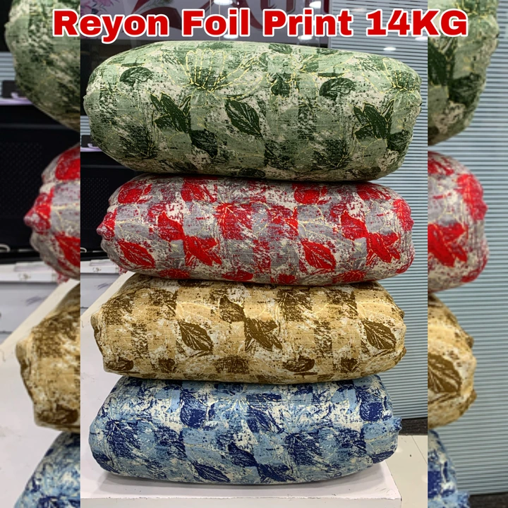 Reyon Foil Print 14KG  uploaded by Surat Fashion Fabrics Hub on 5/31/2023