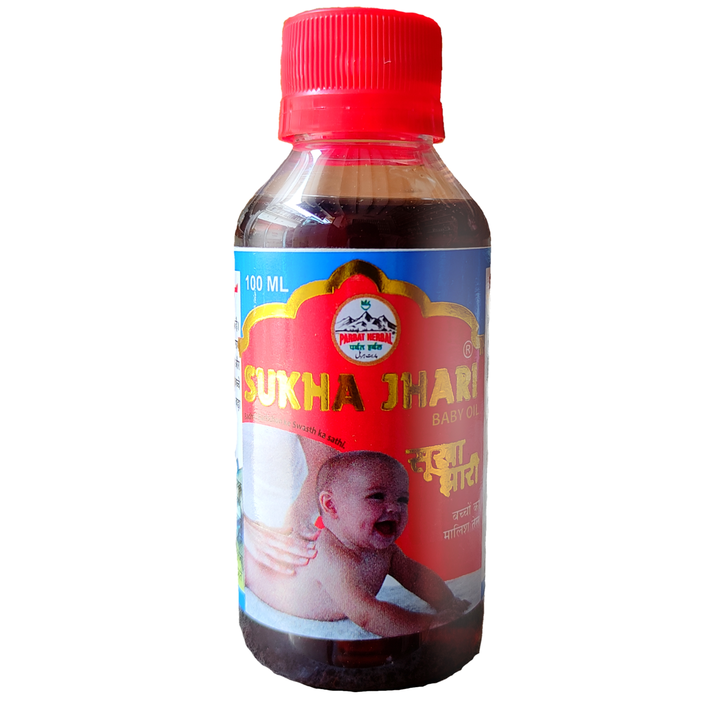 Sukha Jhari Baby Oil 100ml (MRP: 150) uploaded by Parbat Herbal on 5/31/2023