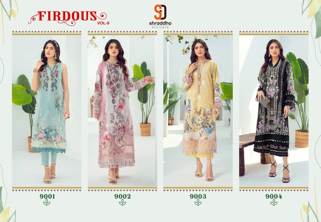 Post image *SHARADDHA DESIGNER* is happy to announce the launch of NEW LAWN catalog.                             


📒 Catalogue Name :- 
*FIRDOUS VOL-09*

                🔻Description🔻

🔹Top: LAWN COTTON PRINTED WITH HEAVY EMBROIDERY PATCH
( 2 petch all dizne)

🔹Bottom- SEMI LAWN

🔹Dupp:CHIFFON PRINTED/ MAL MAL COTTON PRINTED DUPTA

🔹Beautiful : 4 DESIGNS
     

*SINGLE RATE :- 650/- (CHIFFON DUPPTA)*

*SINGLE RATE :- 700/- (COTTON DUPPTA)*

*SINGLE SINGLE AVAILABLE AT COMPANY PRICE*

*SHIPPING EXTRA*

*DELIVERY READY  TO SHIP 🛳 🚢 *

*BOOK YOUR ORDER FAST*