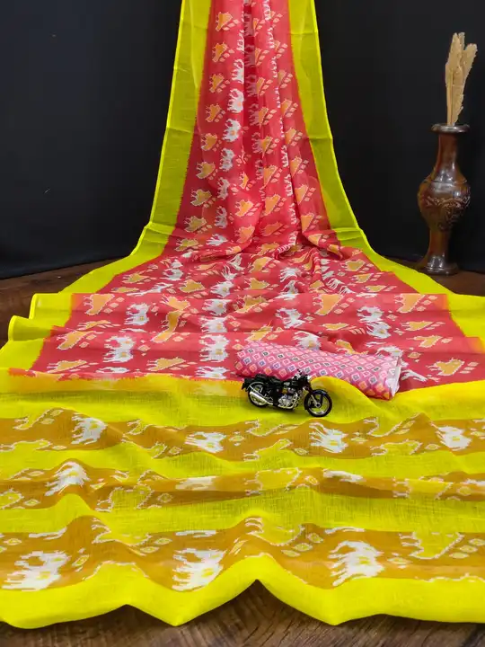 Linen saree uploaded by MAHAKAL FASHION  on 5/31/2023
