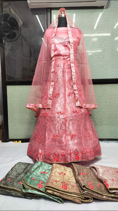 Silk net lehenga special uploaded by business on 5/31/2023