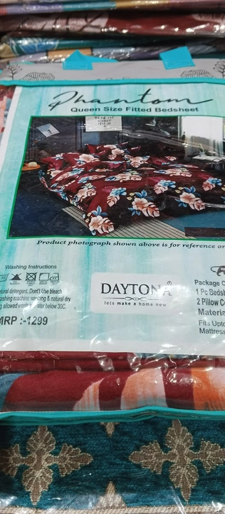 Double bed sheet new  uploaded by Sumit Wholesale Trader on 5/28/2024