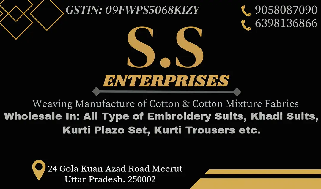 Post image S.S ENTERPRISES has updated their profile picture.