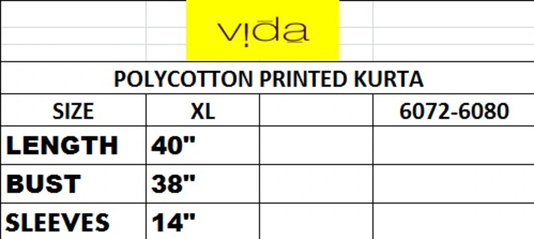 Vida ploycotton printed straight kurta (6073) uploaded by Latitude Retail Private Limited on 5/31/2023