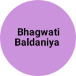 Business logo of Bhagwati baldaniya