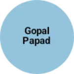 Business logo of Gopal papad