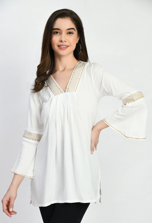 A N women Embroidery Rayon Top  uploaded by A N FASHION on 5/31/2023