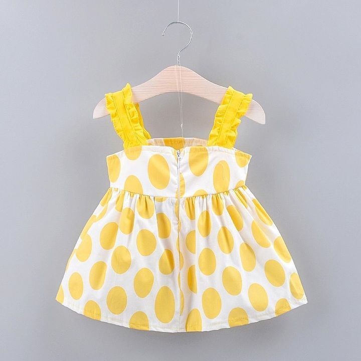 *Toddler Baby Girls Kids Strap Bow Dot Print Summer Dress Princess Dresses*
 uploaded by Ours store room on 3/12/2021