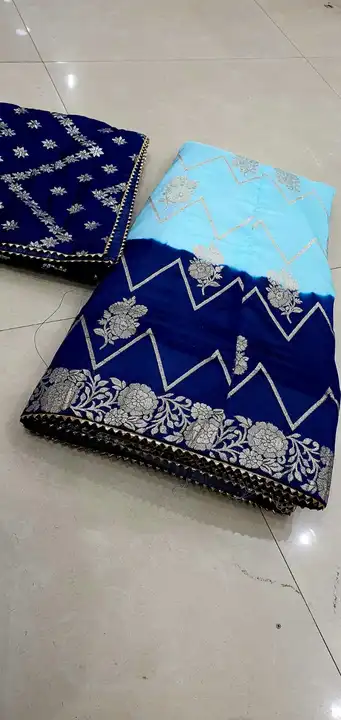 Bnarsi dola silk lehnga duptta and blause  uploaded by Narayan and sons jaipur rajasthan india on 5/31/2023
