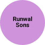 Business logo of Runwal Sons