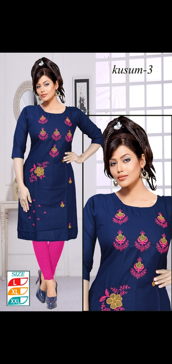 Fancy worm kurti fancy designer embrodiery work straight kurtis half selevess uploaded by Radha Creation , Maira sales for Readymade items on 5/31/2023