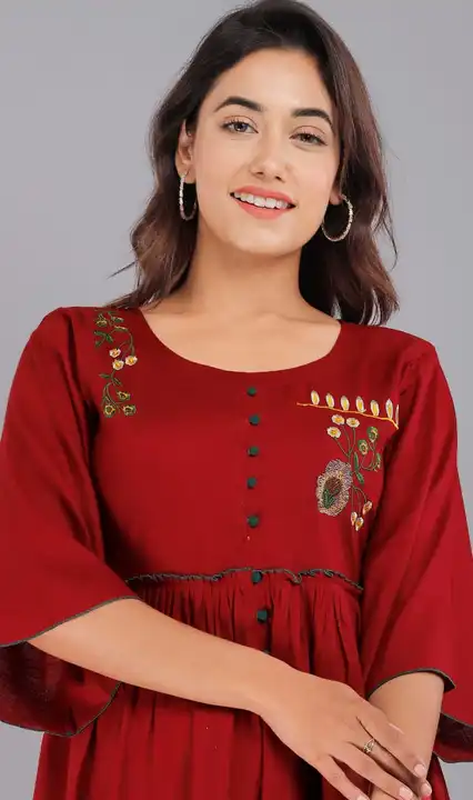 New  embroidery work Rayon short tops with high quality Rayon  uploaded by Radhe international on 5/31/2023