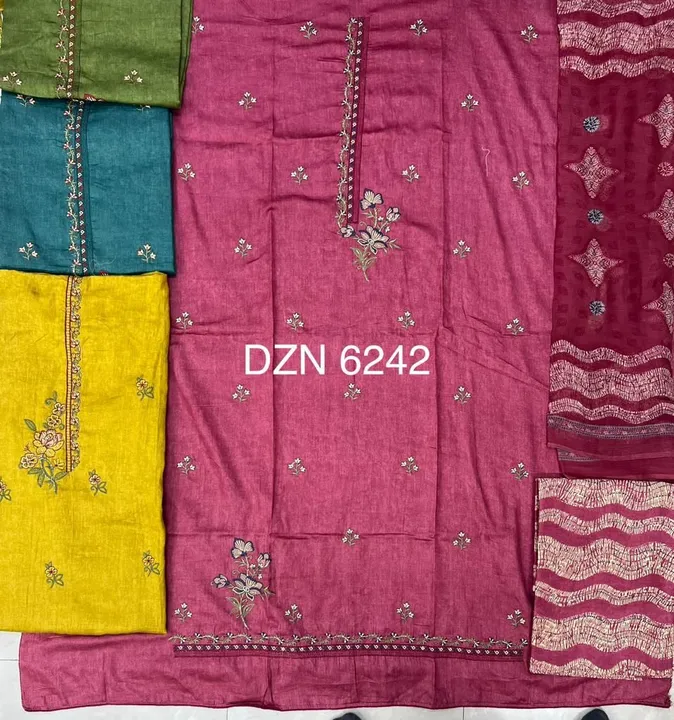  Quality gurantee Zam cotton suit with fency khatli work  with piyor duppata   uploaded by Collection BY AARFA on 5/9/2024