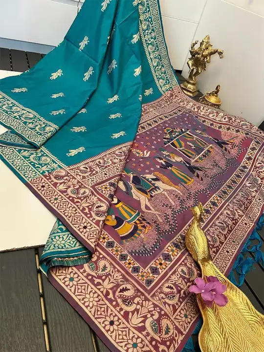Soft Raw silk saree uploaded by VARDHAK COLLECTION  on 5/31/2023