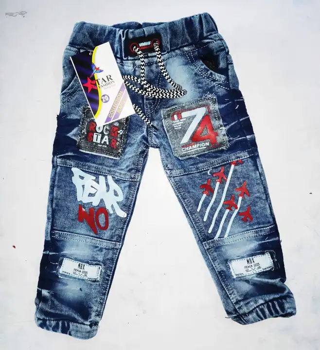 KID FUNKY JEAN IN MULTIPLE COLOR SIZE.. 20 TO 30...  uploaded by Rr fashion on 5/31/2023