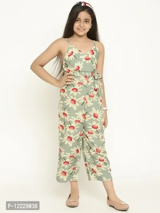 Stylish Fancy Crepe Basic Jumpsuit For Kids Girls  uploaded by Udaan on 5/31/2023
