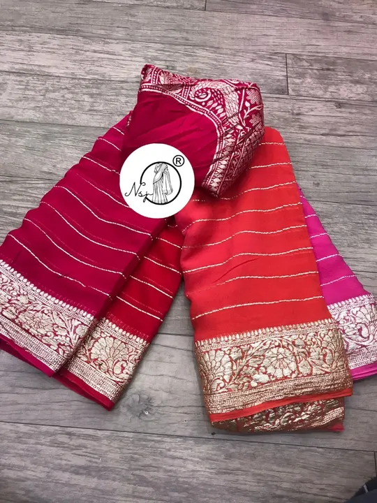 presents very pretty  fully multy saree

beautiful colour combination saree for all ladies 

👉keep  uploaded by Gotapatti manufacturer on 6/1/2023