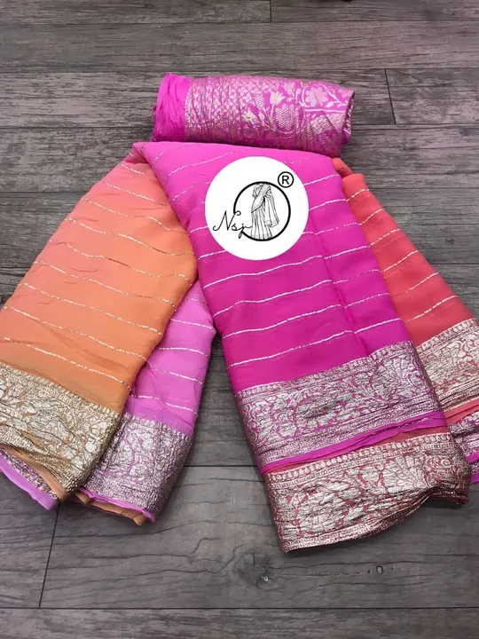 presents very pretty  fully multy saree

beautiful colour combination saree for all ladies 

👉keep  uploaded by Gotapatti manufacturer on 6/1/2023