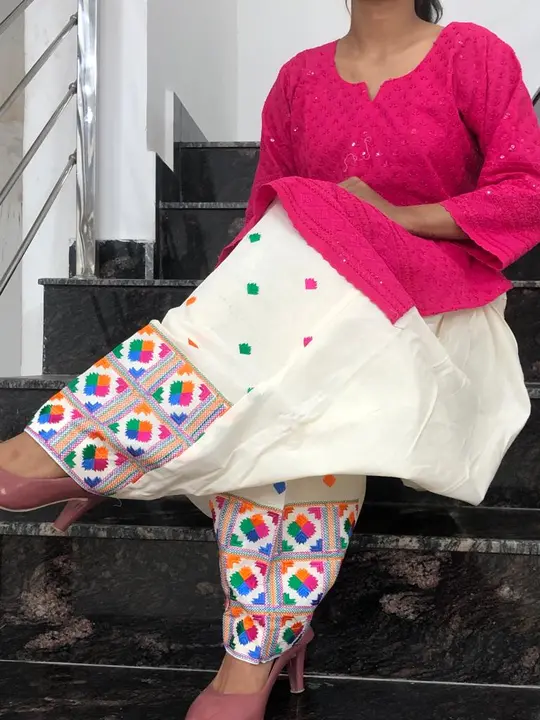 Phulkari salwar kurti set  uploaded by SS phulkari on 6/1/2023