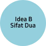 Business logo of idea b sifat dua
