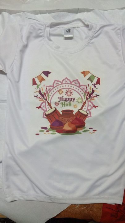 Printed Holi T Shirt uploaded by Printing Zone on 3/12/2021