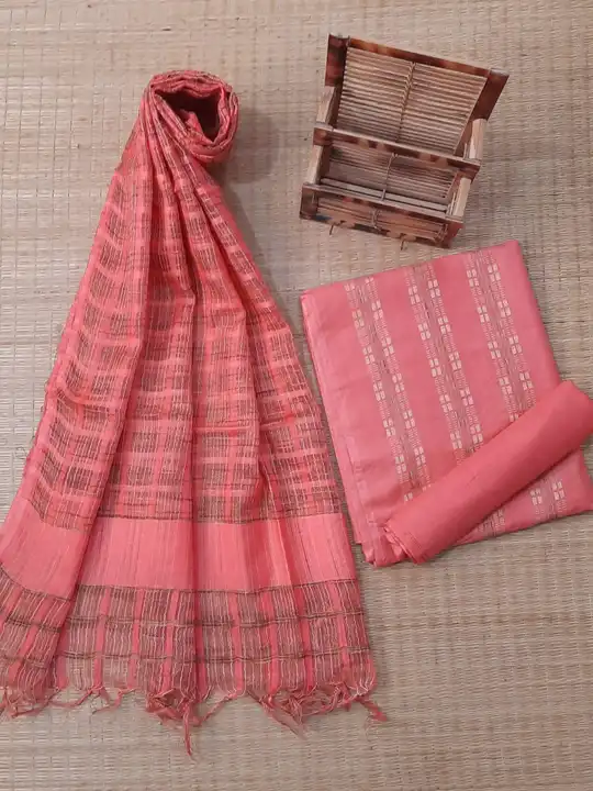 Pure Bhagalpuri Katan Stepal Zakard Design  uploaded by Kiran Textile on 6/1/2023